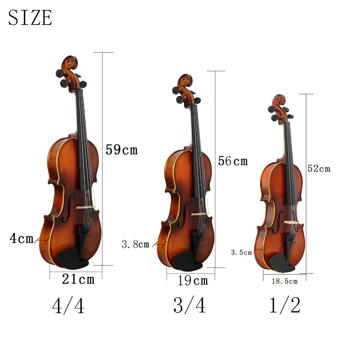 阿斯顿维拉小提琴云杉实木面板提琴乐器学生成人演奏提琴violin详情3
