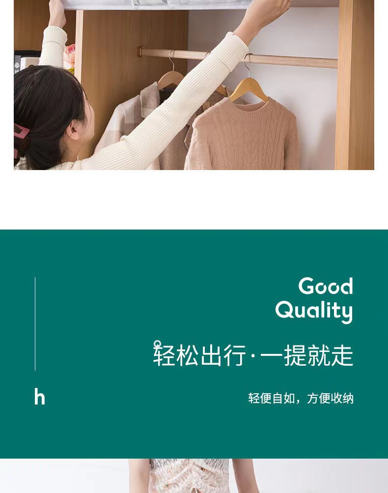 Steel frame folding clothes transparent storage box under the bed, Japanese and Korean waterproof and moisture-proof quilt storage box pic 16