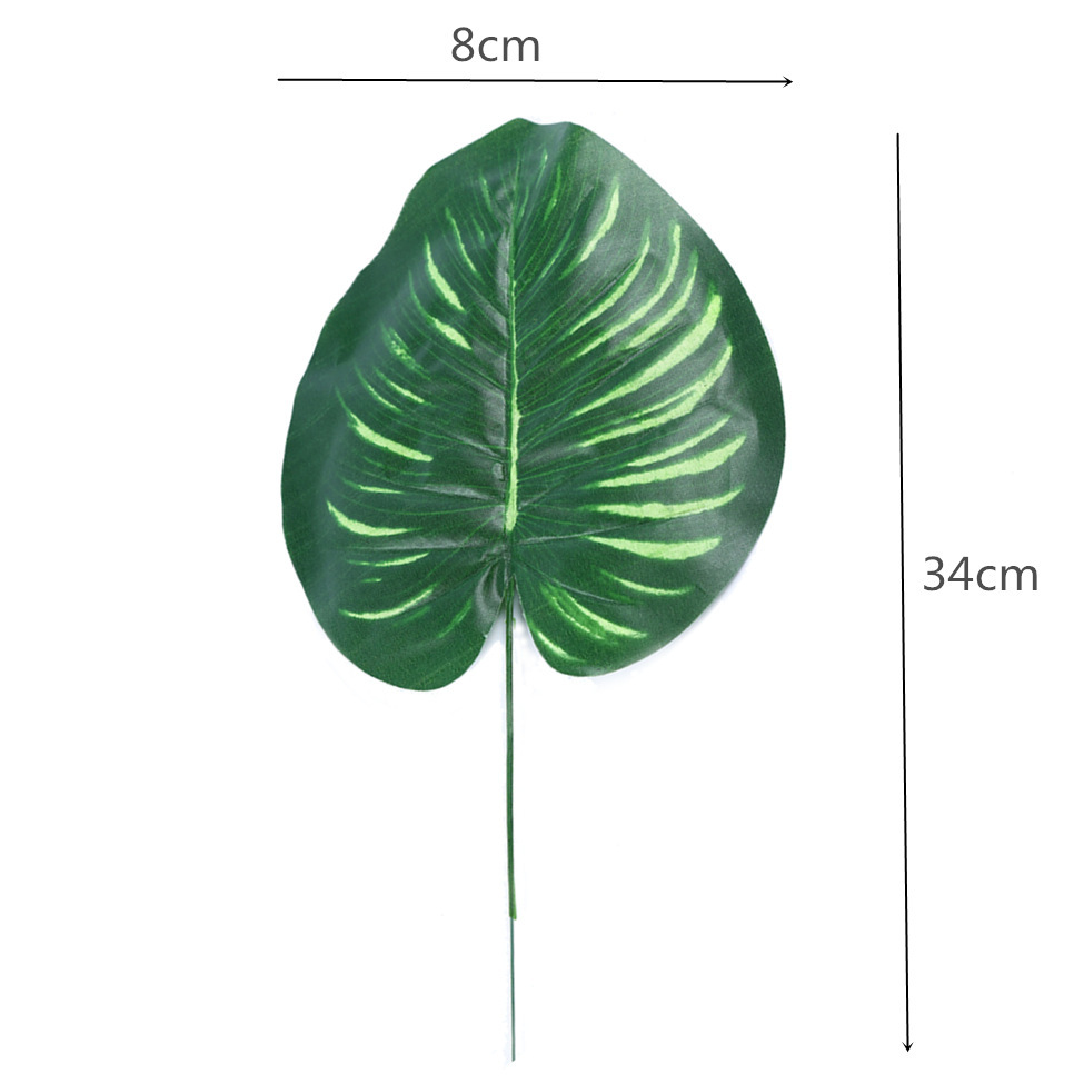 厂家直销仿真龟背叶西瓜叶工程绿化植物叶插花配件室内外造景装饰详情8
