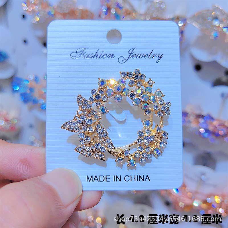 蝴蝶合金饰品高级感简约百搭高档胸针防走光别针胸花衣饰配饰批发详情24