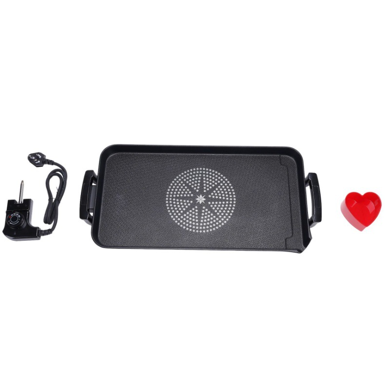 多功能商用便携无烟电烧烤炉韩式家用长方形不粘羊肉串露营烤盘详情4