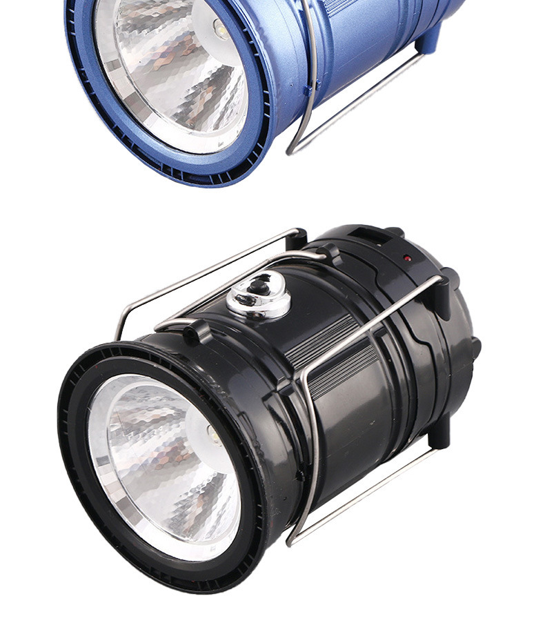 The new outdoor lantern 5800 camping lamp, solar-charged LED camping tent, multi-functional portable stretching lamp pic 12