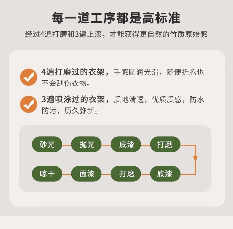 衣架落地卧室家用挂衣架实木次净晾衣帽架简易室内衣服架子置物架详情24