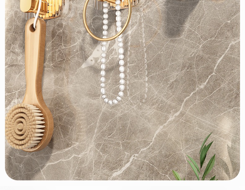 Light luxury, hole-free transparent hook, strong adhesive hanger, wall-mounted, bedroom door behind clothes, no trace hook pic 14