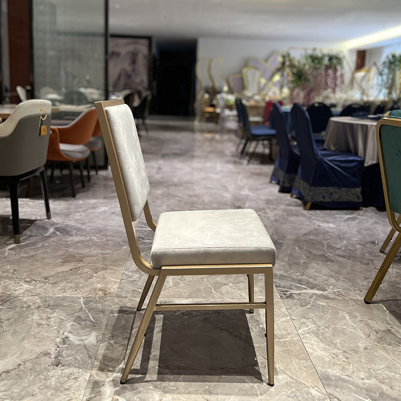 星辰工厂批发酒店餐厅铝合金宴会椅婚庆礼堂贵宾会议软包靠背椅子详情10