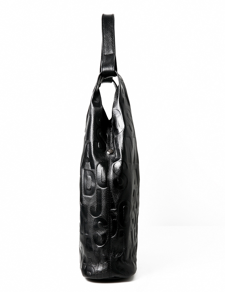 跨境托特包真皮女包新款大容量大包高级感头层牛皮通勤腋下单肩包详情18