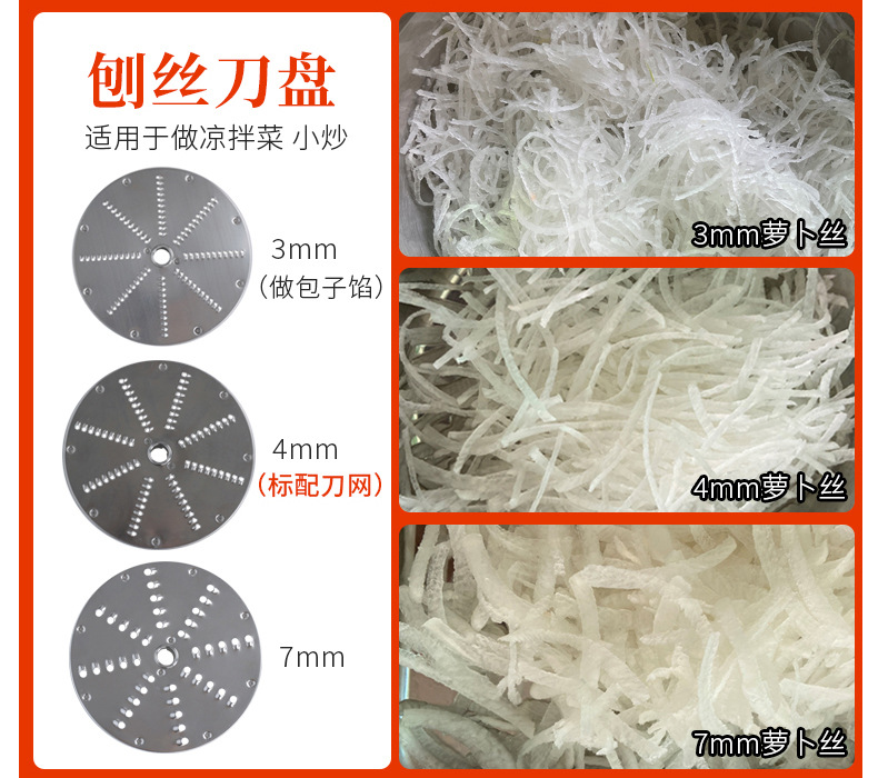 全自动切菜机商用多功能食堂用切丁切片切丝一体机餐厅电动切菜器详情6