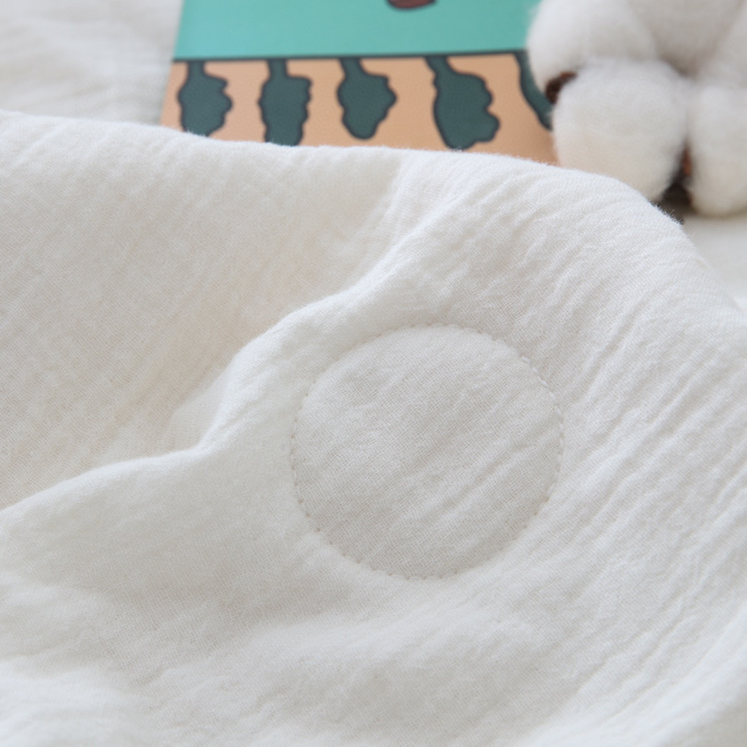 Summer pure cotton double-layer gauze air-conditioned quilt for newborns, washed and embroidered baby summer quilt pic 16