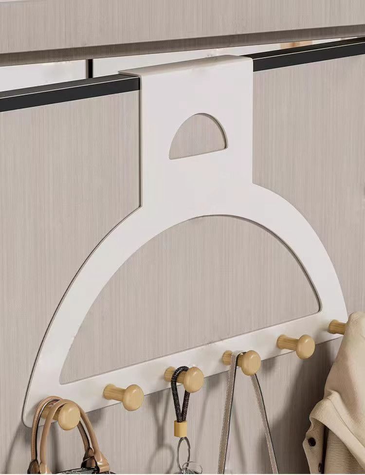 Extended door hook, extended coat hanger, bedroom door hanging rack, no need for drilling, door back storage and storage wonder, coat hook pic 1