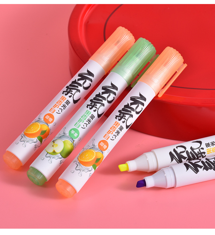 Wholesale Weiya Hui Highlighters, large-capacity fruit-scented highlighters 061, eye-protecting soft-color highlighters pic 10