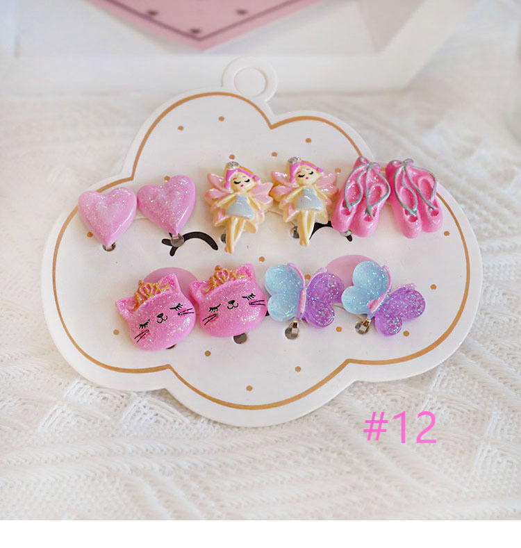 欧美外贸新款儿童首饰卡通火烈鸟冰淇淋星星蝴蝶结手链戒指耳夹详情18