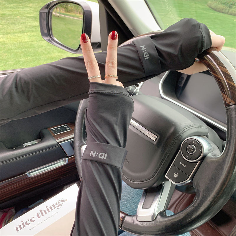 Summer ice silk sun protection ice sleeves, UV protection, high appearance level, student female outdoor cycling and driving trendy ice silk sleeves pic 20