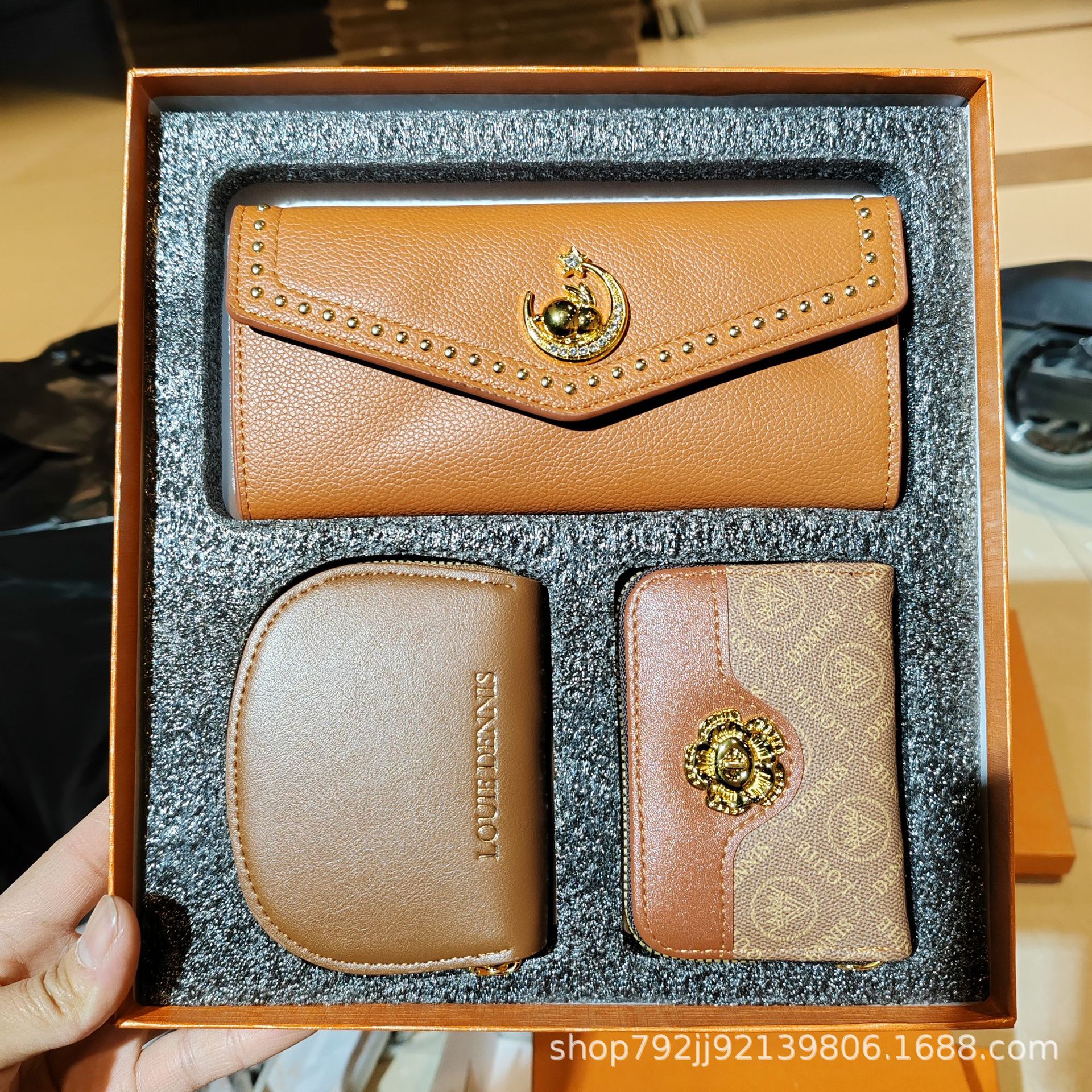 2024新款三件套礼盒装钱夹卡包套盒详情18