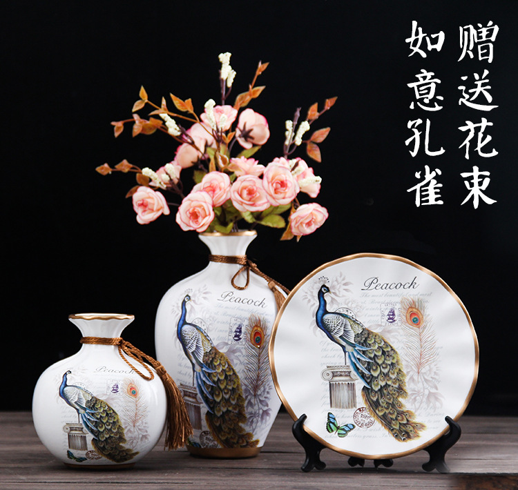 源头厂家陶瓷花瓶摆件现代客厅玄关电视柜酒柜创意家居装饰品摆设详情16