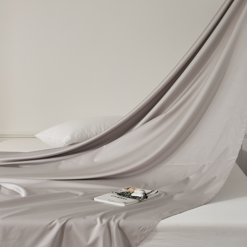 Single-piece quilt cover, pure cotton long-staple cotton bed sheet, bed cap, oversized quilt cover, skin-friendly single and double solid color bedding pic 64