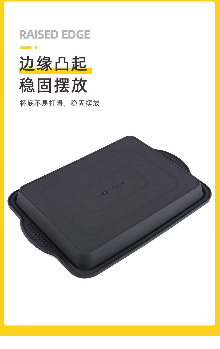 新款硅胶布朗尼蛋糕模具长方形烤盘易脱模家用瑞士卷模烘焙模具详情6