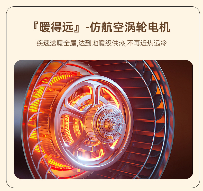跨境桌面暖风机家用小型办公宿舍台式便携电暖器大功率速热取暖器详情11