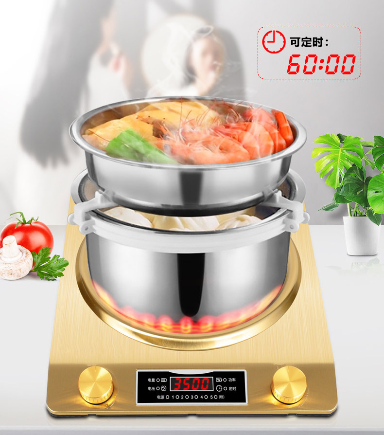 Household concave Induction cooker, commercial high-power 3500w intelligent stir-frying induction cooker pic 18