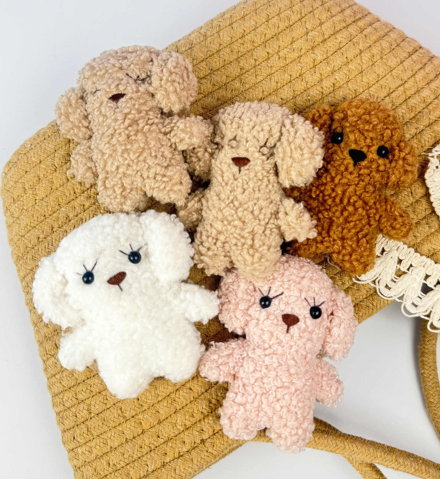 Teddy dog plush pendant, bag decoration, plush in stock, wholesale, doll pendant, diy clothing accessories manufacturer pic 6