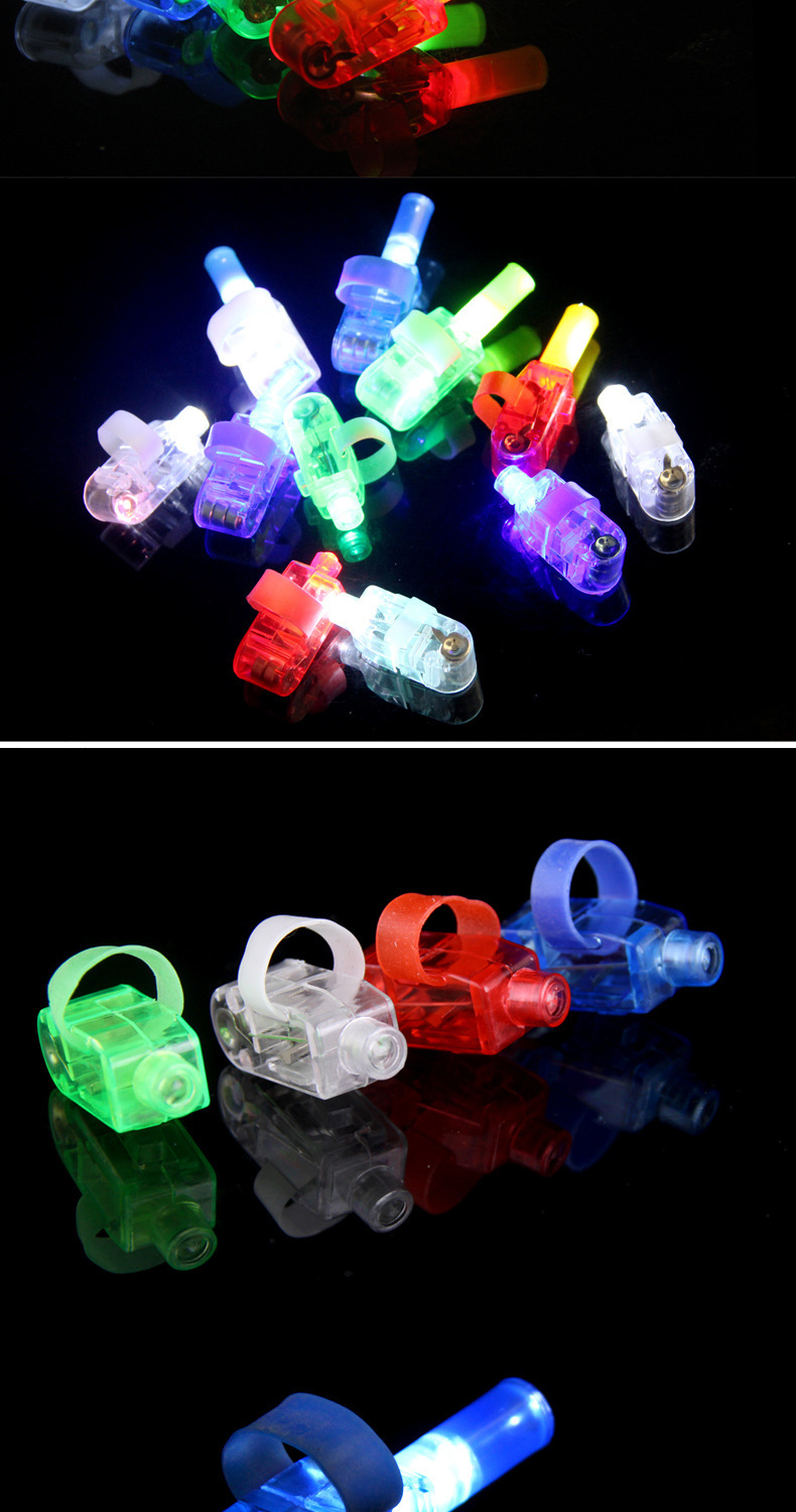 Wholesale manufacturer of colorful led luminous finger lights, bulk ring finger lights, street stall luminous night light toys wholesale pic 4