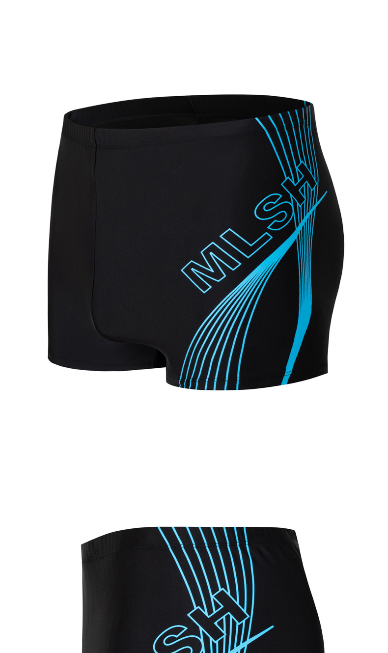 新款速干男士泳裤泳池沙滩舒适放尴尬四角裤批发大尺码三份短裤详情11