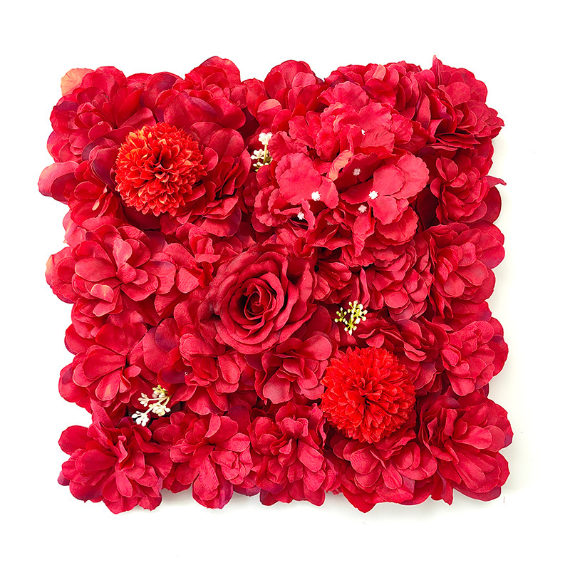 婚礼仿真花背景墙玫瑰花墙粉色绣球花排塑料花婚庆装饰结婚花户外详情9