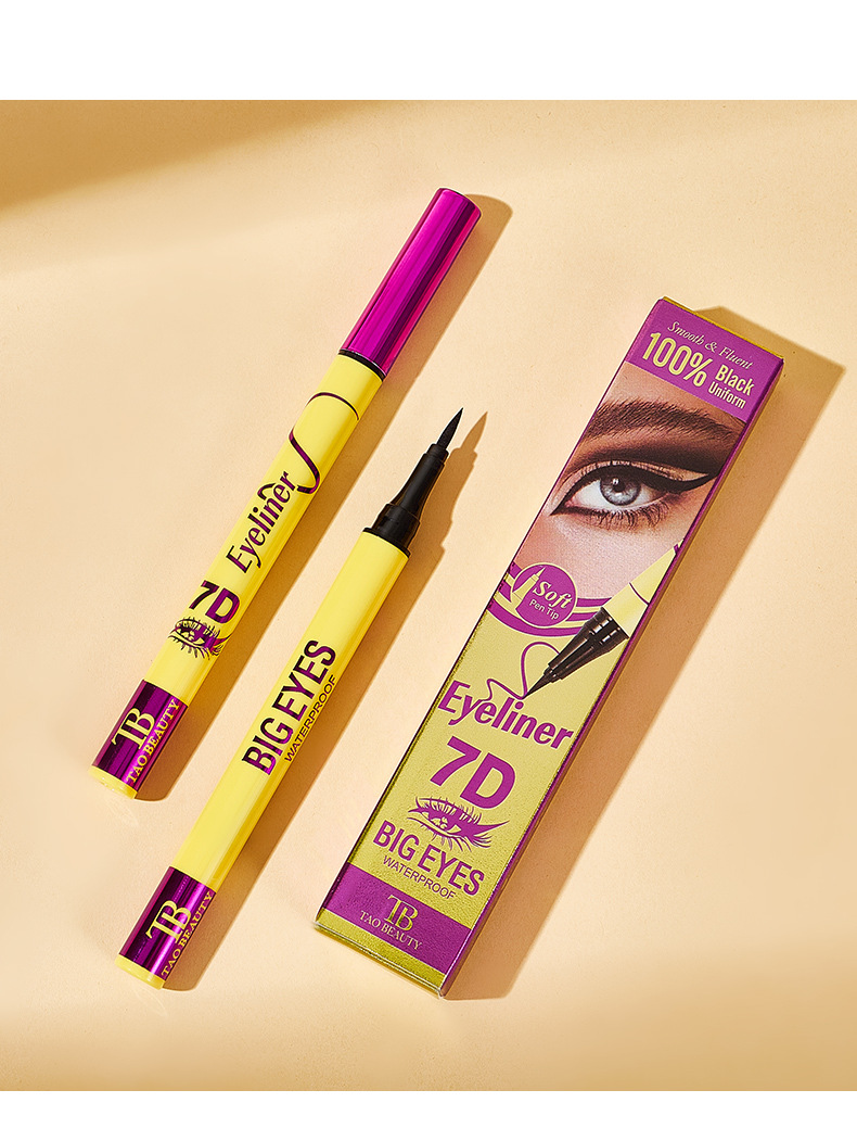 【 Cross-border Exclusive 】TaoBeauty7D Eyeliner Pen Waterproof, Sweat-proof, Non-fading and Non-smudging Eyeliner Pen wholesale pic 15