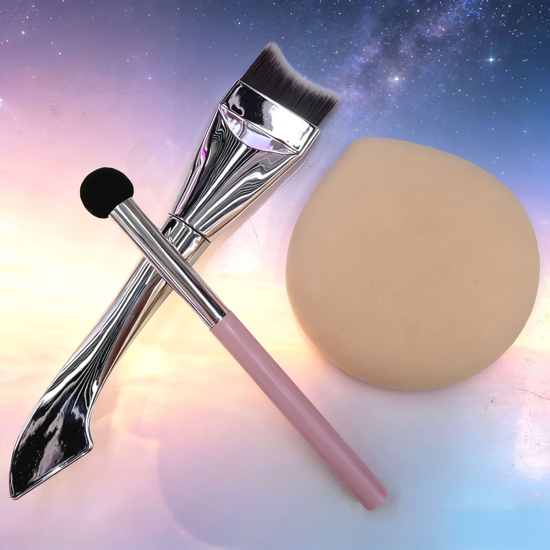 TTR卡盟粉底刷无痕不吃粉底妆棉花糖粉扑套装初学者便携干湿两用详情6