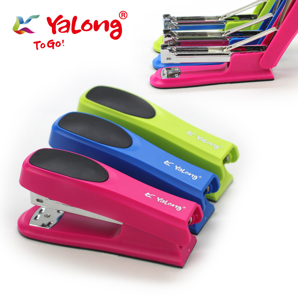 YL55021 low-cost stapler with rubber base, anti-slip stapler, high-quality metal for back-to-school stationery pic 5
