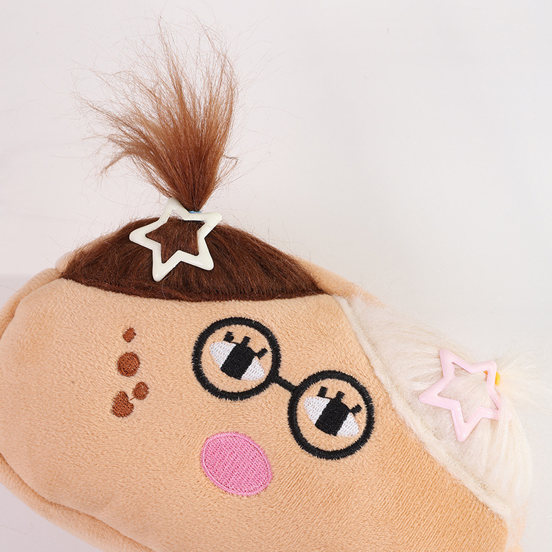 2025搞怪丑萌可爱卡通毛绒大容量笔袋学生创意文具收纳收纳袋ins详情9