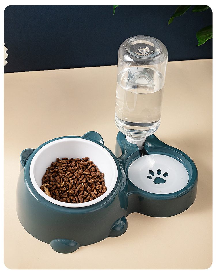 猫碗二合一饮水狗狗食盆水碗饭盆宠物用品猫咪碗宠物喝水喂食一体详情16