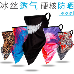 冰丝挂耳面罩三角巾脖套网眼防晒户外骑行钓鱼防风围脖男女面巾夏详情4