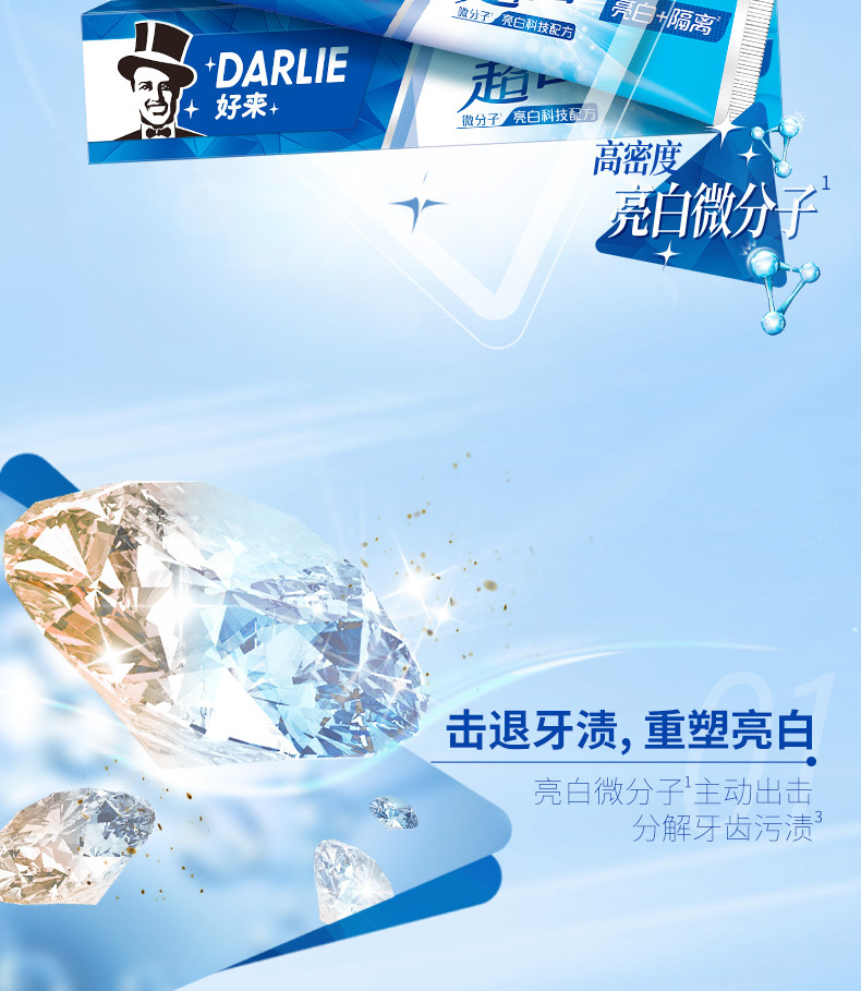 好来原黑人牙膏超白系列薄荷清新口气牙膏多款可选 劳保代发批发详情7