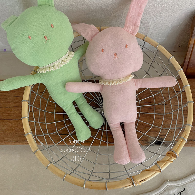 春季新款呆萌布艺手作兔兔玩偶儿童宝宝安抚玩具充棉立体摆件装饰详情2