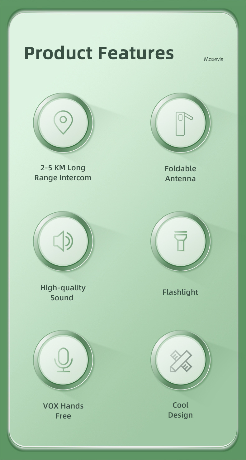 New cross-border civilian 5-kilometer walkie-talkie, outdoor wireless high-power mini small long-distance pic 2