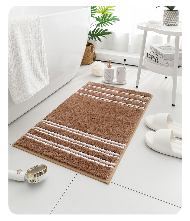 爱丽丝加厚门口地垫卫生间厕所脚垫浴室卧室吸水防滑耐用家用地毯详情11