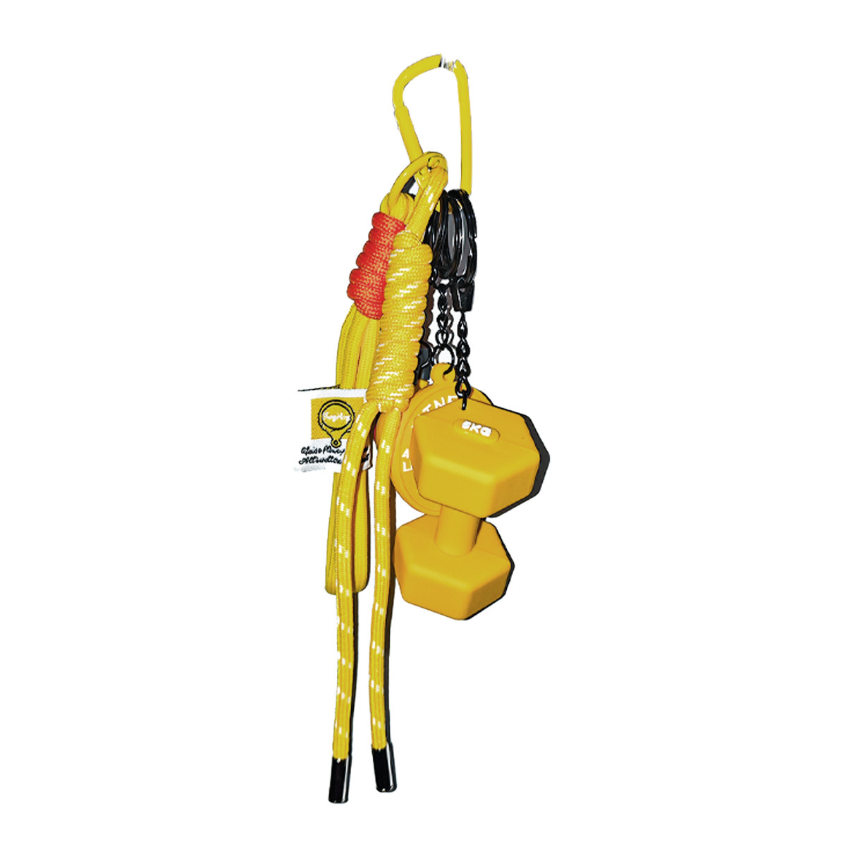 miu系多巴胺色彩健身仿器材包挂配件挂饰健身系列钥匙扣批发零售详情7