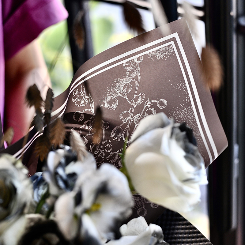 雾面纸铃兰之花防水韩式包花纸艺材料花束包装玫瑰花店花艺用品详情14