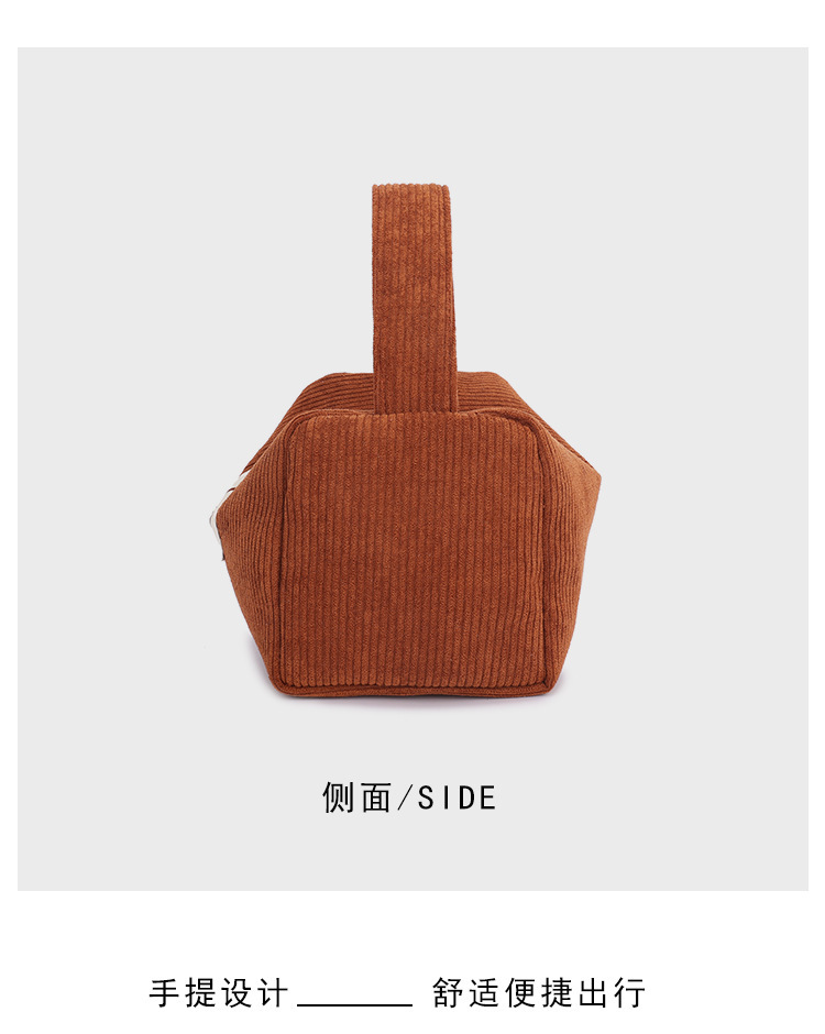 A new large-capacity corduroy bag for women, a versatile single-shoulder crossbody bag for autumn and winter, and a high-end pillow bag for women pic 10