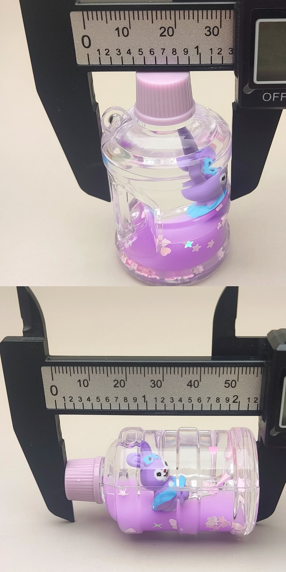 亚克力入油流沙瓶奶紫色星黛露系列钥匙扣汽车配饰DIY饰品详情12