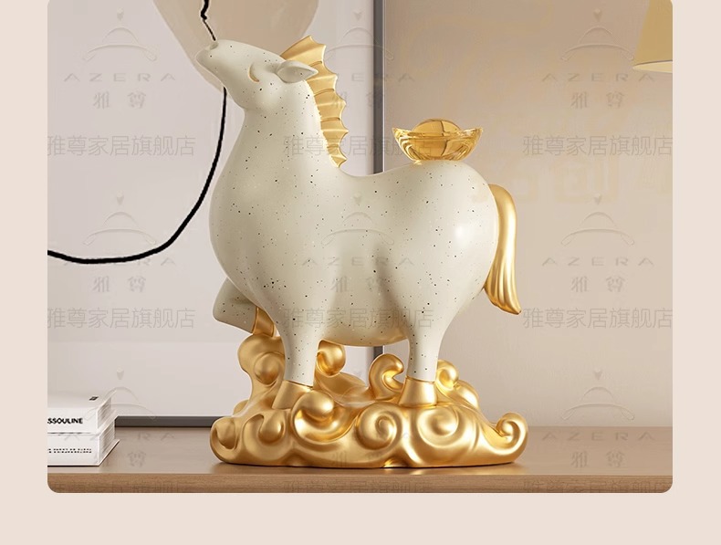 国潮十二生肖马上有钱家居客厅酒柜装饰品摆件老板办公室桌面摆设创意详情4