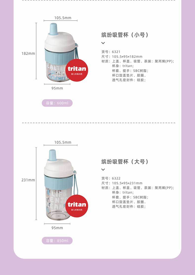 运动水杯高颜值便携吸管杯随手杯提手杯tritan水杯夏凉杯大容量详情18