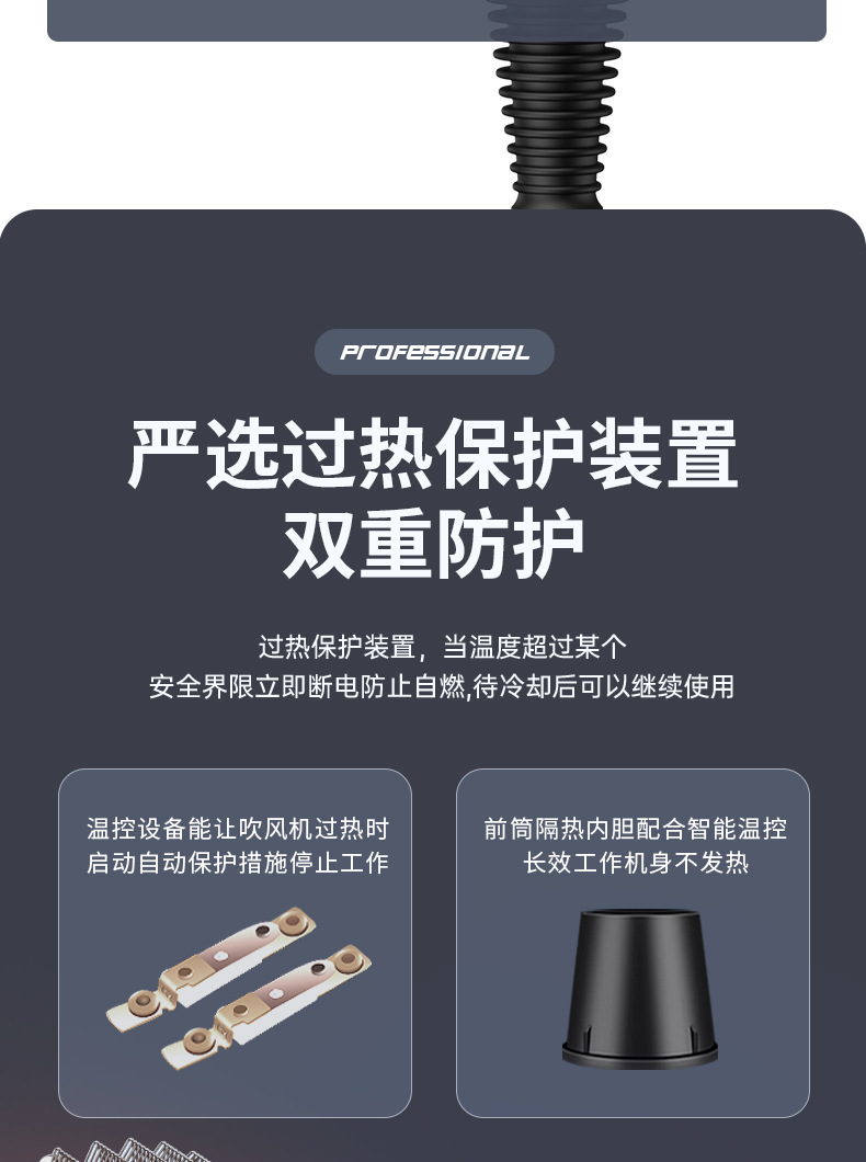 2024新款大功率电吹风机负离子护发理发店廊家用学生宿舍速干静音详情17