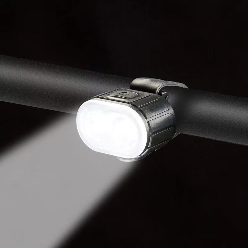Bicycle headlights, taillights, mountain bikes, bicycle red and white strong light, night riding, charging flashlight, lighting accessories pic 1