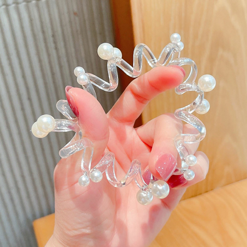 Laser Mermaid Girl telephone line hair tie for women, Korean, simple and basic, versatile hair band, seamless leather cover hair accessory pic 29