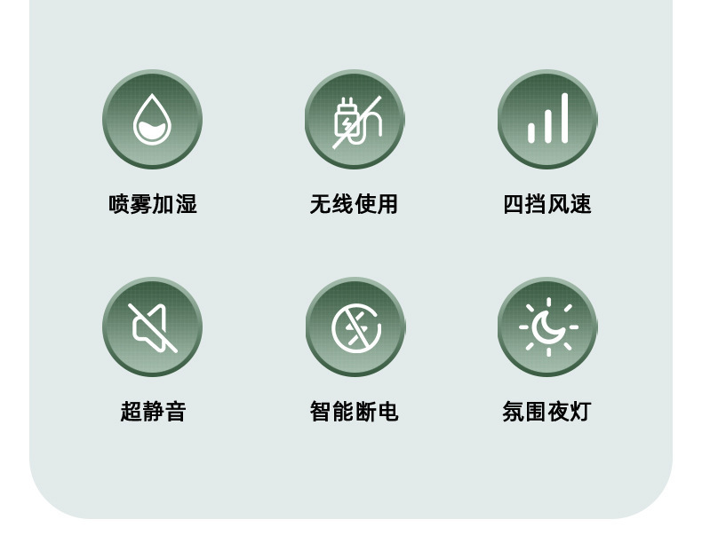 跨境创意火箭舱迷你冷风扇 家用桌面USB冷风机静音双喷雾水冷风扇详情2