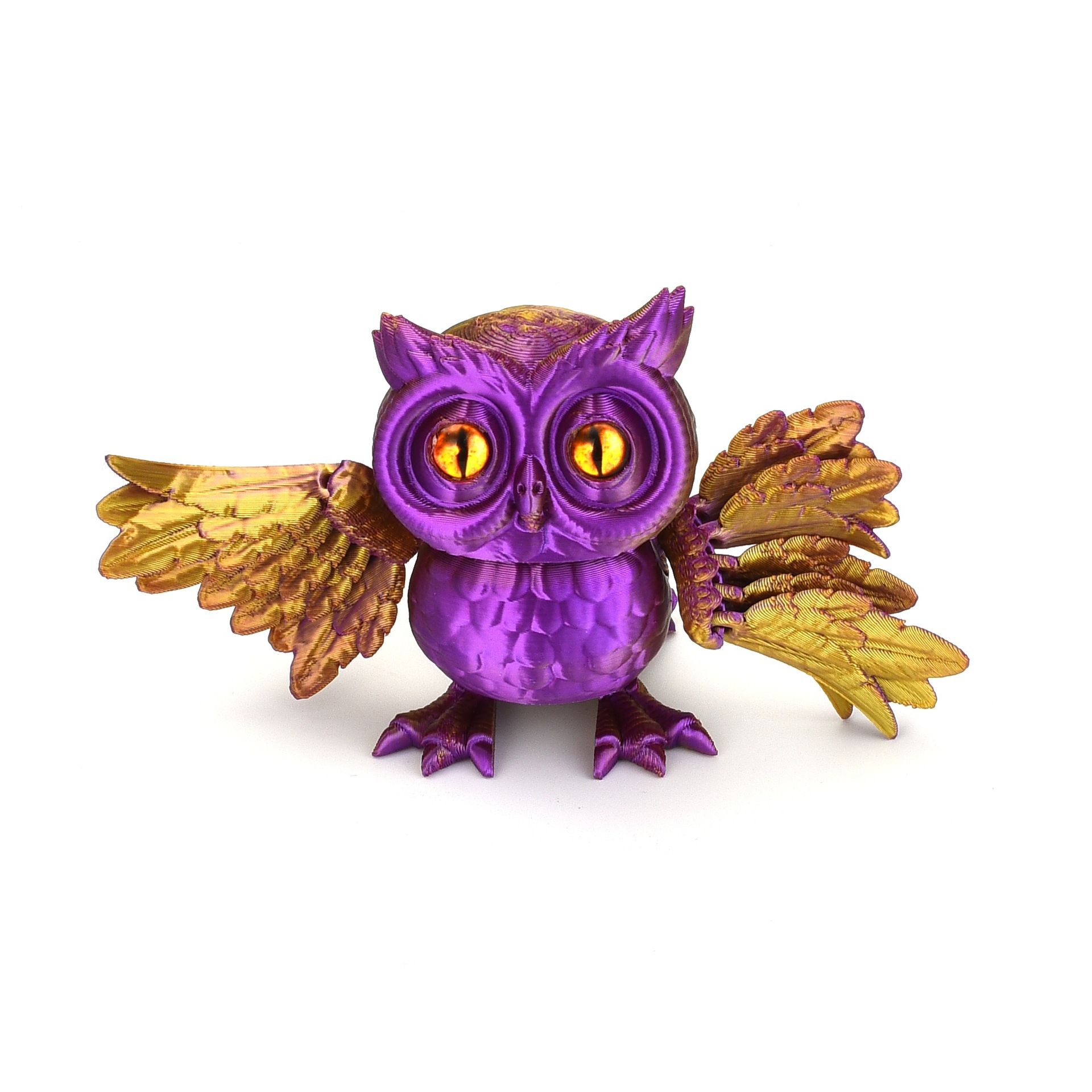 3D打印猫头鹰摆件手办儿童玩具关节可活动工艺礼品解压创意解压详情8