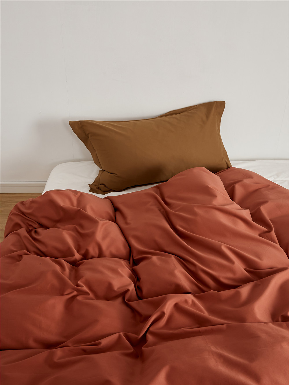 Long-staple cotton single item, all-cotton brushed quilt cover bed, simple pigment color pure cotton autumn and winter 1.8m bedding pic 39