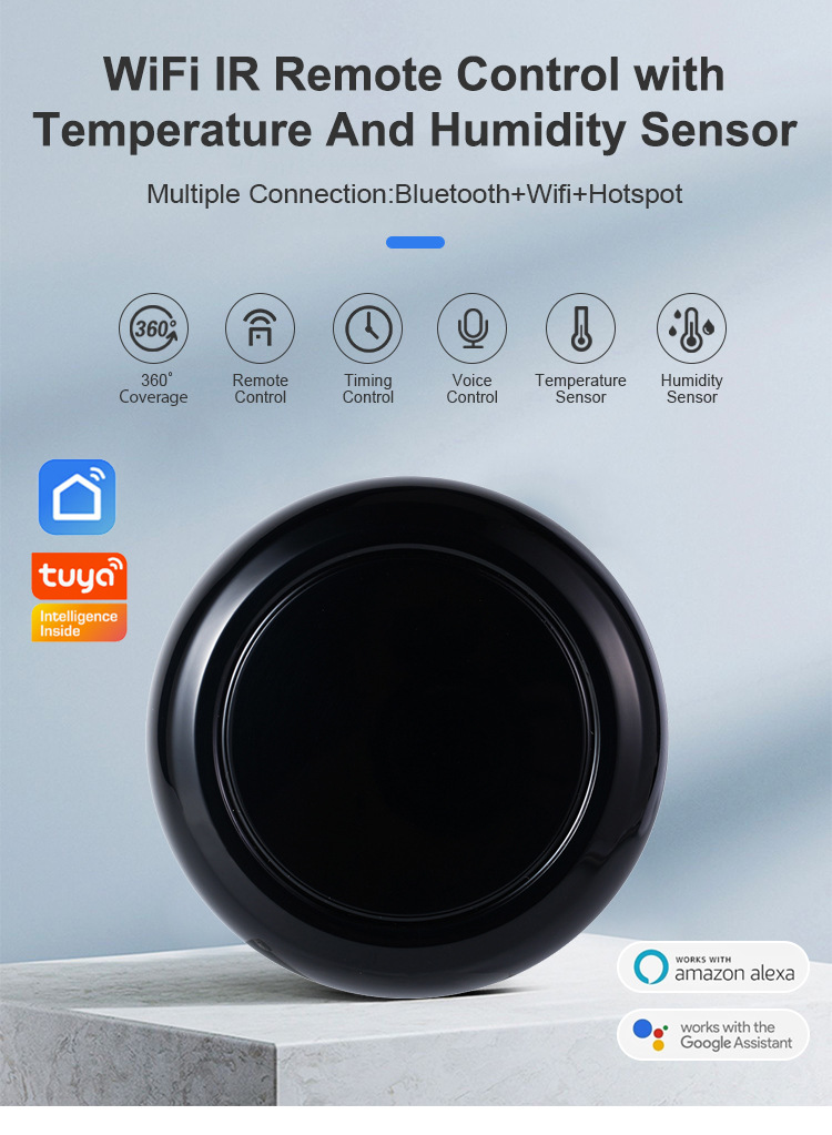 The black circular smart remote control is suitable for the main body of small household appliances pic 1