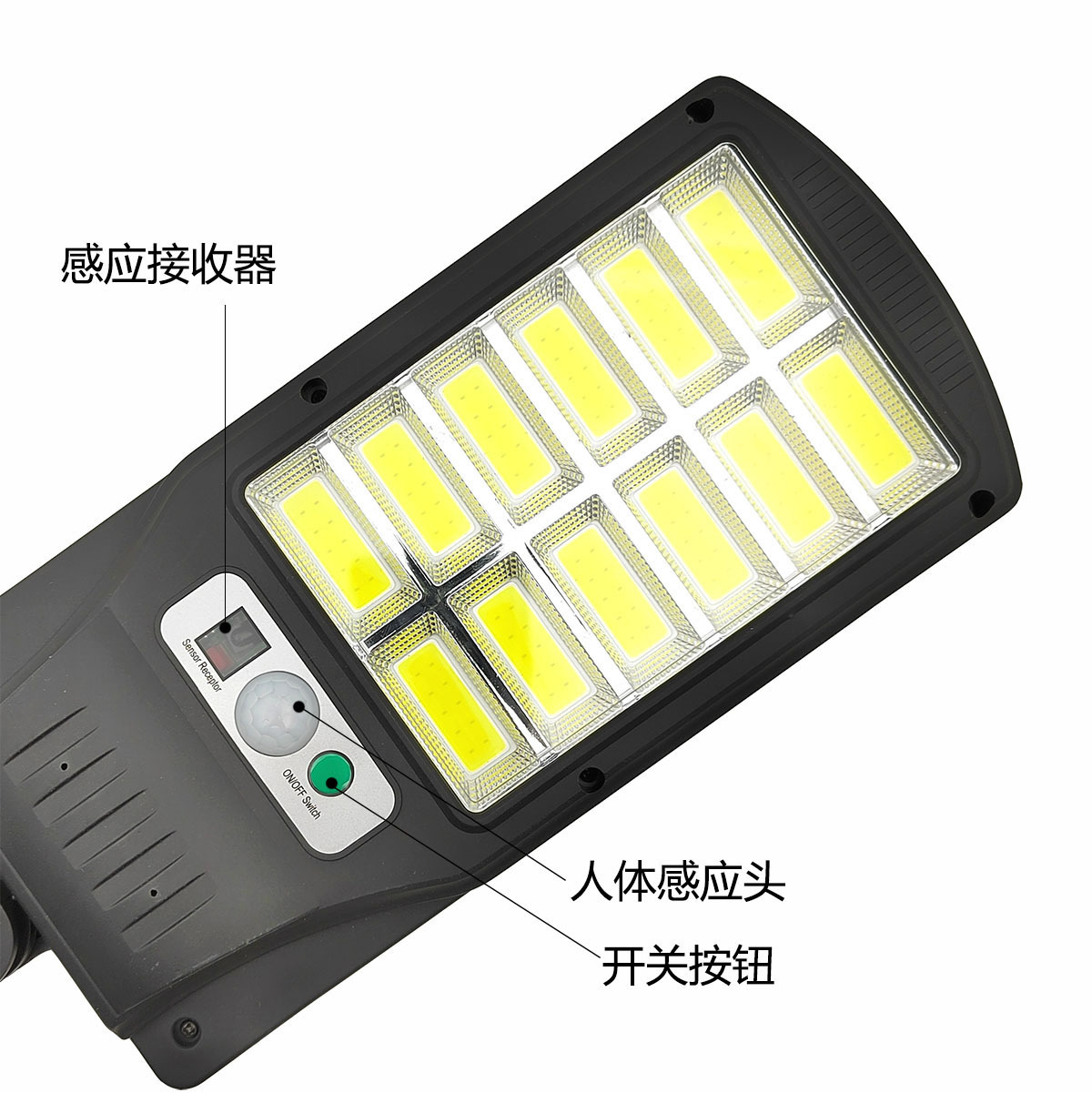 Solar outdoor lighting fixtures, human-sensing solar street lamps for villas, energy-saving and waterproof lighting fixtures pic 5